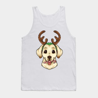 Christmas Yellow Labrador Retriever Dog Tank Top